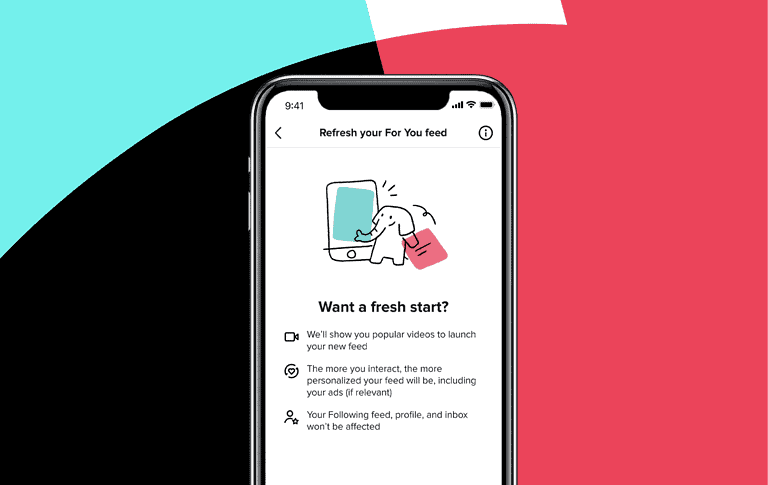 La nouvelle fonctionnalité TikTok vous permet de réinitialiser le flux "Pour vous"