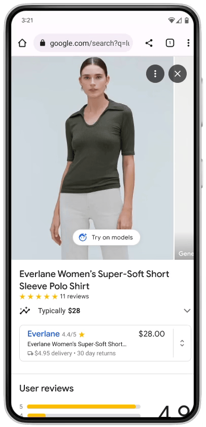 Google Shopping lance de nouveaux outils d&rsquo;intelligence artificielle pour rendre les achats en ligne plus réalistes et inclusifs