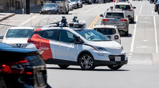 Un robot-taxi de croisière à San Francisco