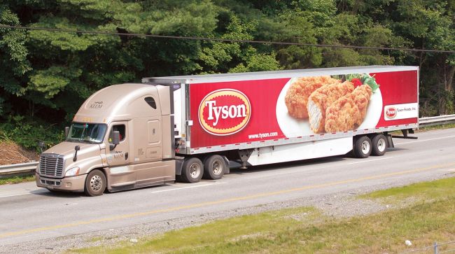 Camion Tyson Foods