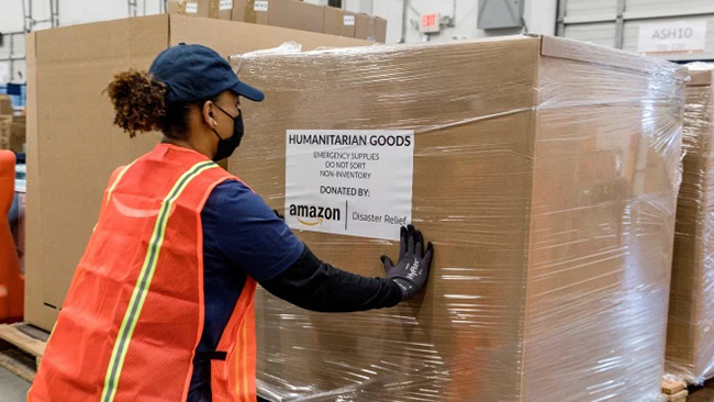 Biens humanitaires Amazon