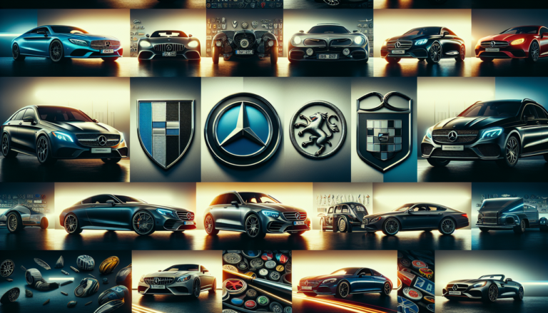 Logo brillant des marques de voitures en G.