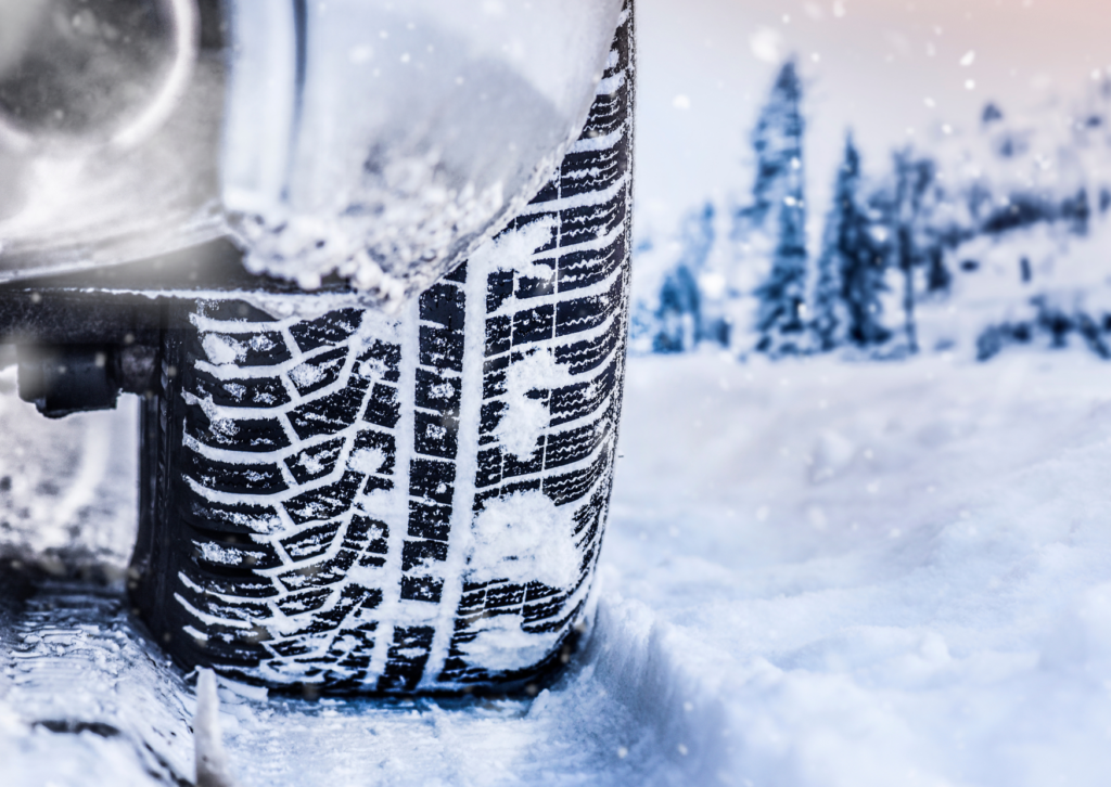 pneus dans la neige