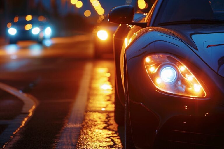 Réglage feux de voiture : itinéraire et croisement optimal