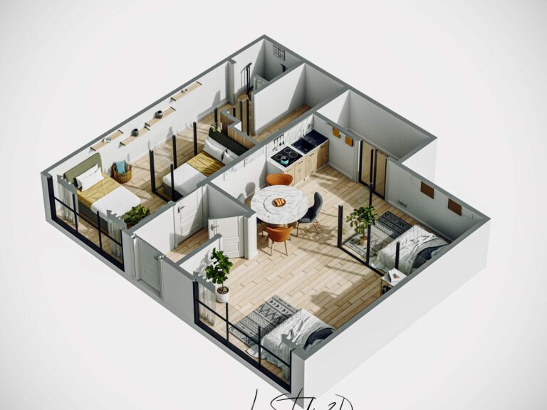 Le plan 3D pour immobilier : pour des dossiers de vente réussies
