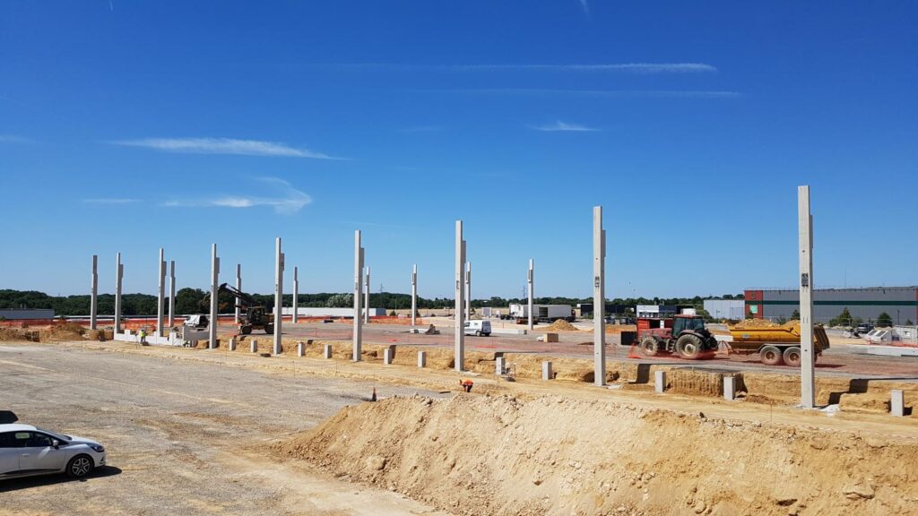 Construction d'un entrepôt logistique moderne à Vémars pour Prologis