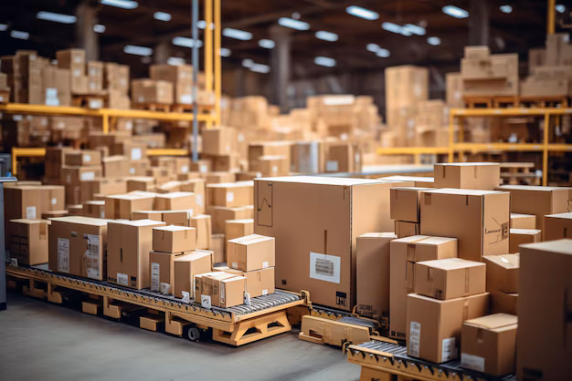 emballages-carton-systeme-convoyeur-distribution-pour-entrepot-produits-stockes
